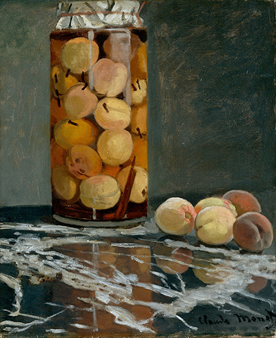 Jar of Peaches Claude Monet
